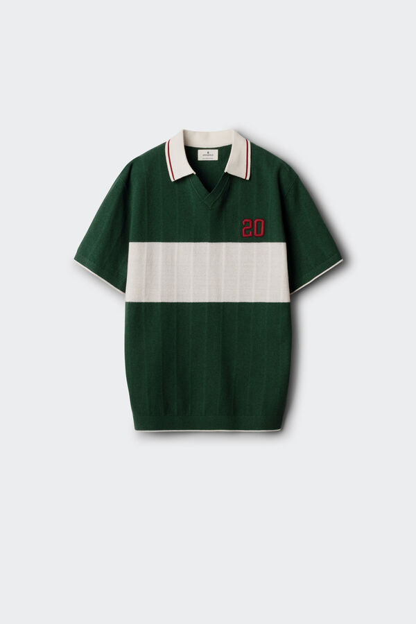 Springfield Contrast polo shirt green