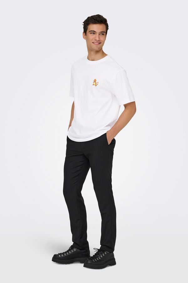 Only & Sons Short-sleeved T-shirt white