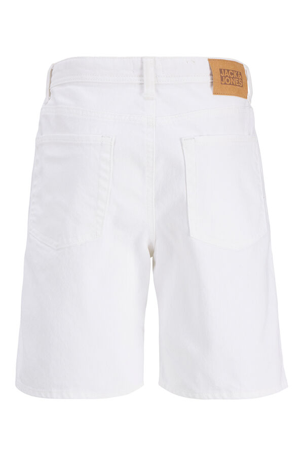 Jack & Jones Junior Bermuda denim regular b&aacute;sica blanco