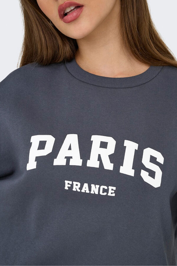 Only Rundhals-Sweatshirt Blau