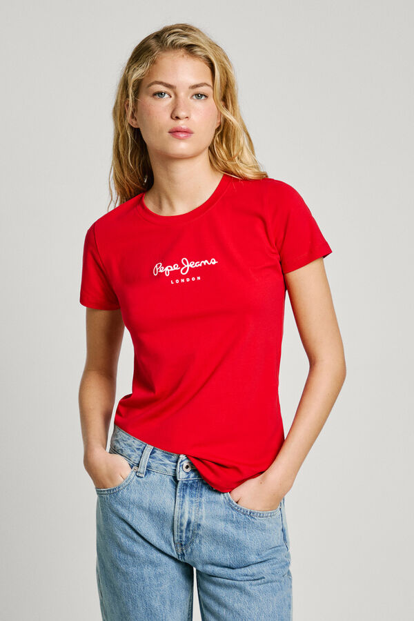Pepe Jeans New Virginia Ssn Short Sleeve T-Shirt red