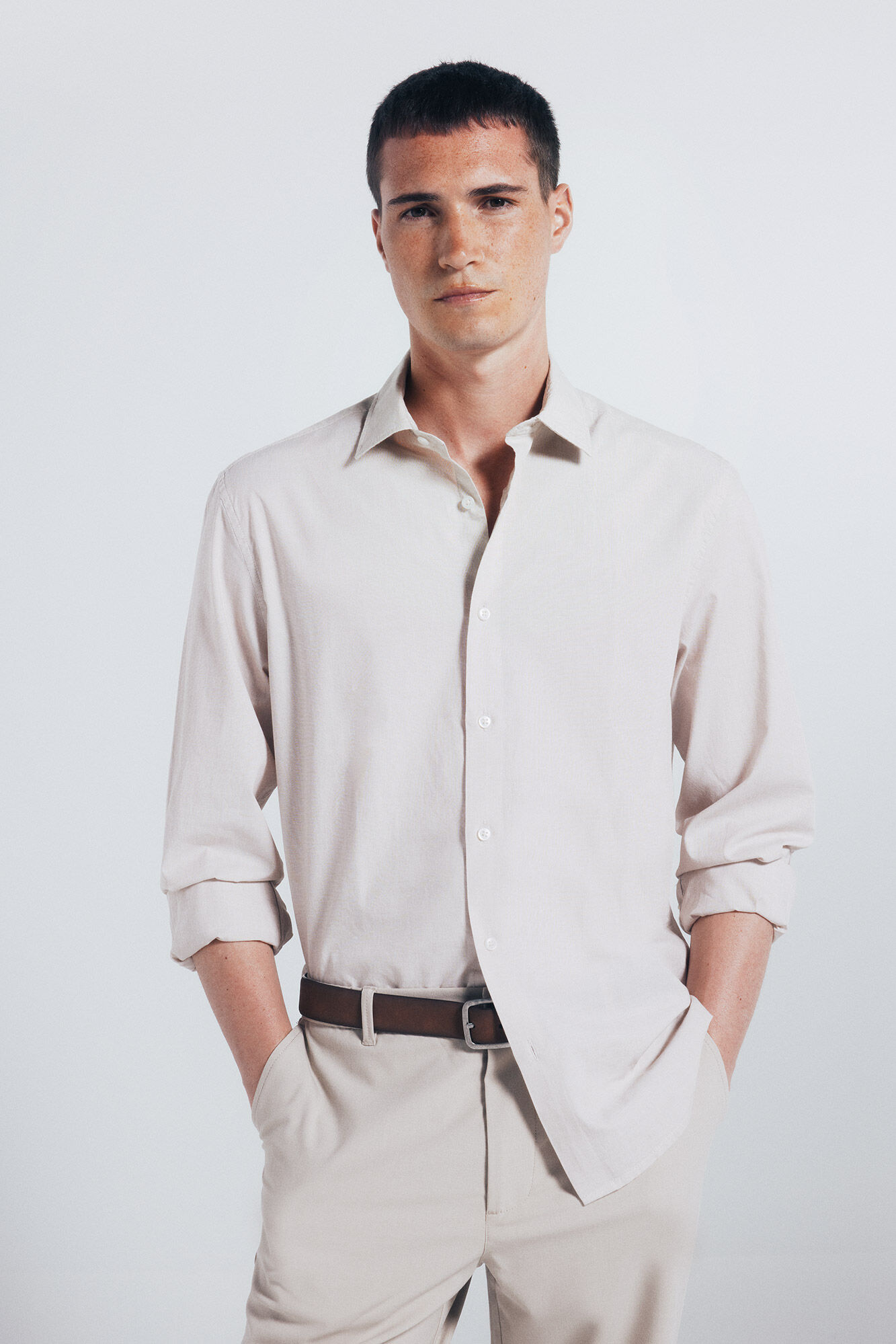 Springfield Cotton shirt with edging