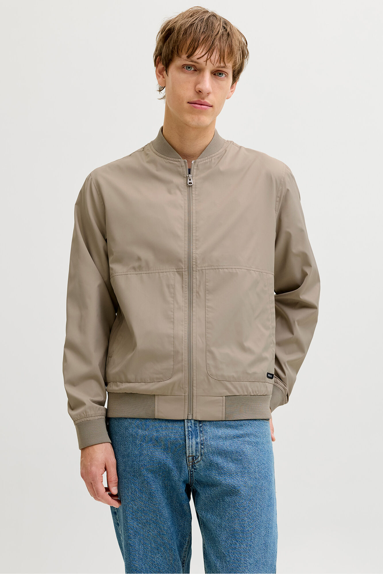 JJ REBEL Casaco bomber curto em tecido liso