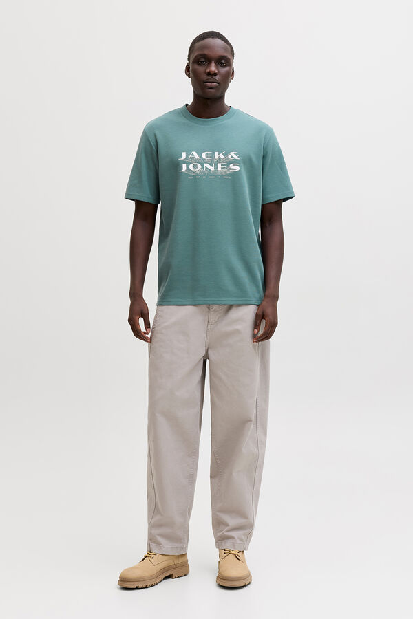 Jack & Jones Cotton short sleeve T-shirt blue