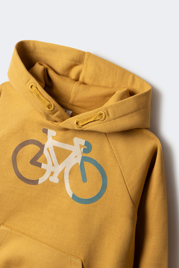 Springfield Sudadera capucha bici niño dorado