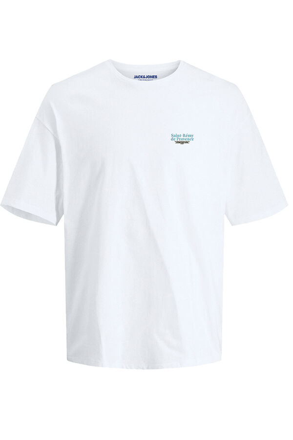 Jack & Jones Camiseta back print blanco