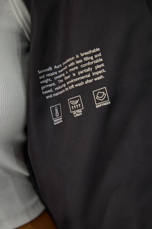 Springfield Veste mi-longue matelass&eacute;e r&eacute;sistante &agrave; l'eau noir