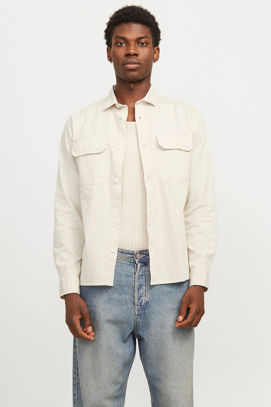 Camisa de sarga regular fit