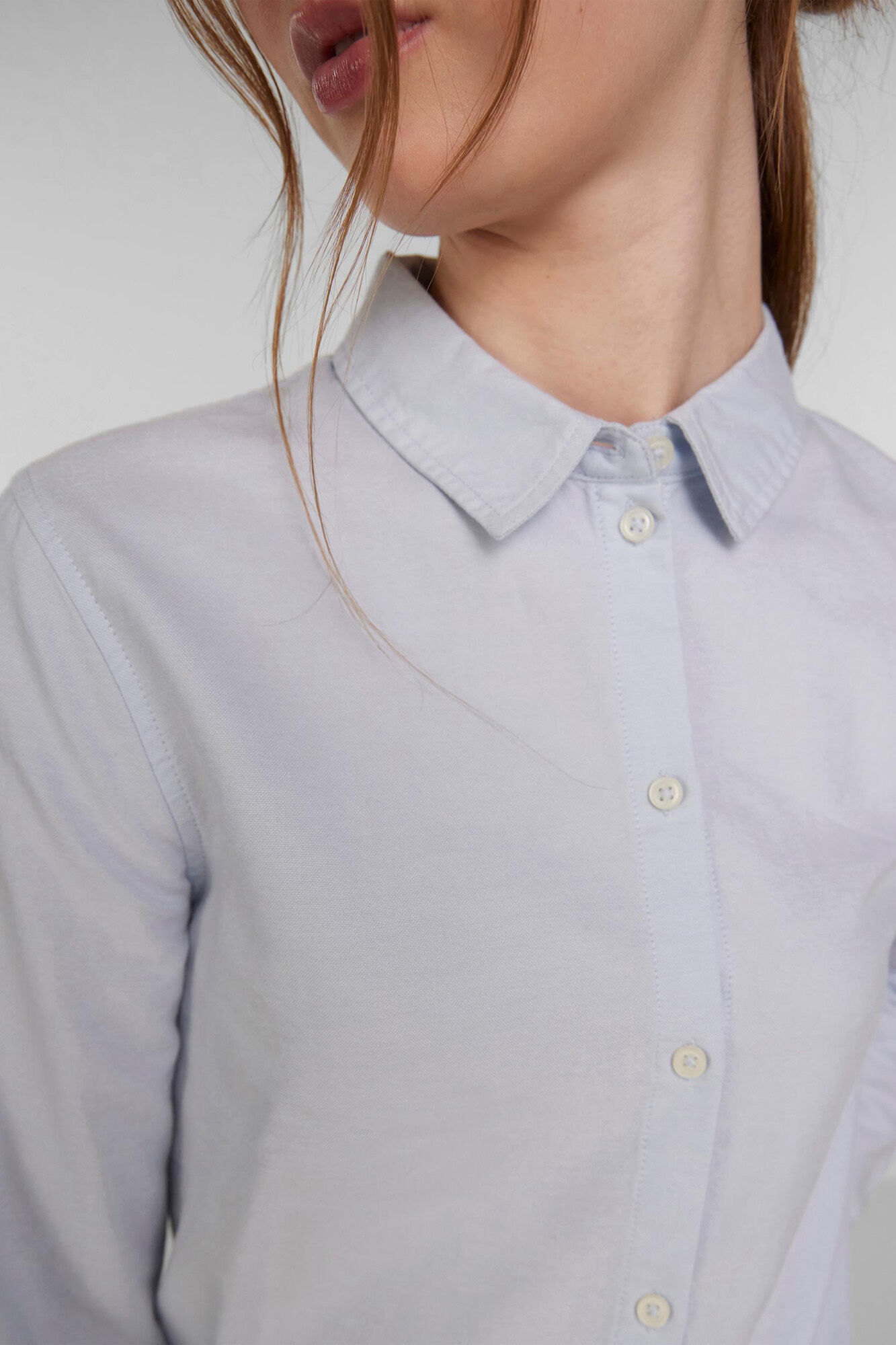 Pieces Camisa b&aacute;sica de algod&oacute;n