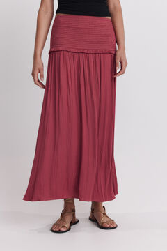 Springfield Pleated honeycomb midi skirt