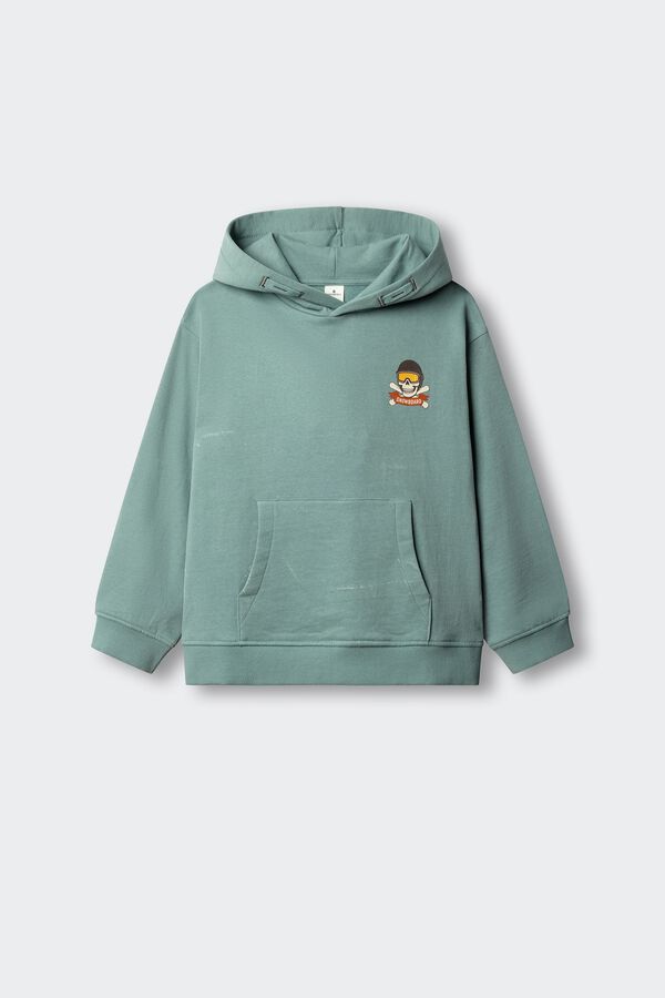 Springfield Kids Sudadera calavera snowboard ni&ntilde;o azul