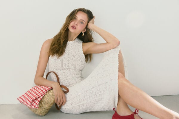 High Spirits Vestido Tulip Caqui escuro