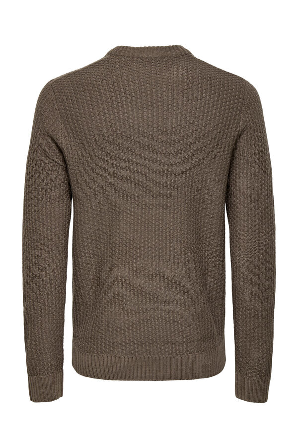 Only & Sons Camisola de gola redonda cinzento