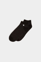 Springfield Čarape s točkicama i srcima crna
