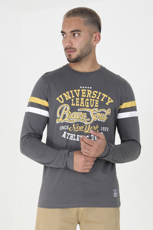 Long-sleeved T-shirt with print, T-Shirts