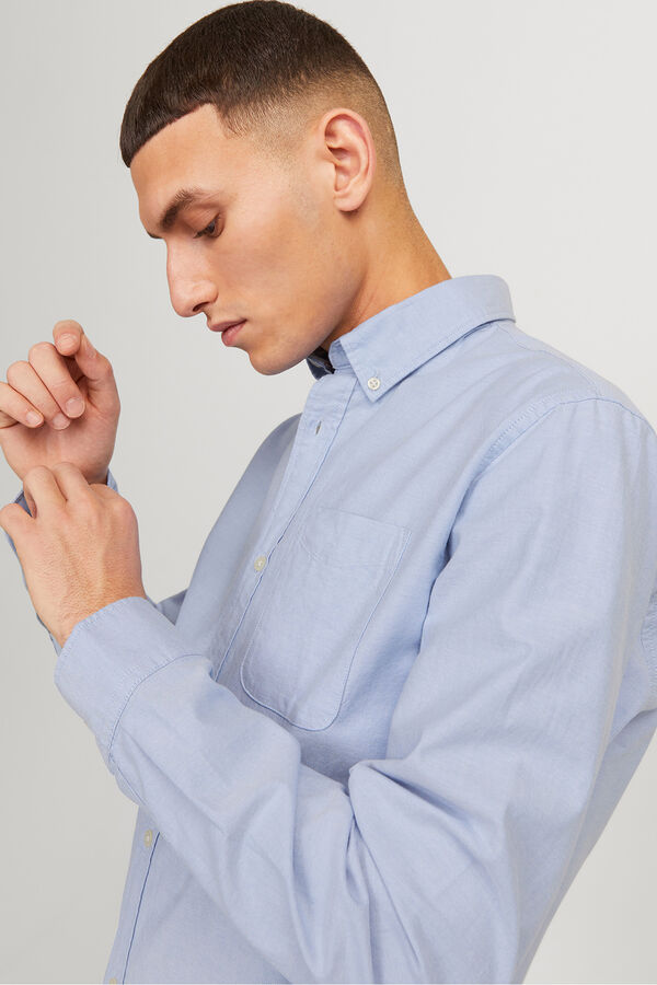 Jack & Jones Oxford-Freizeithemd Blau