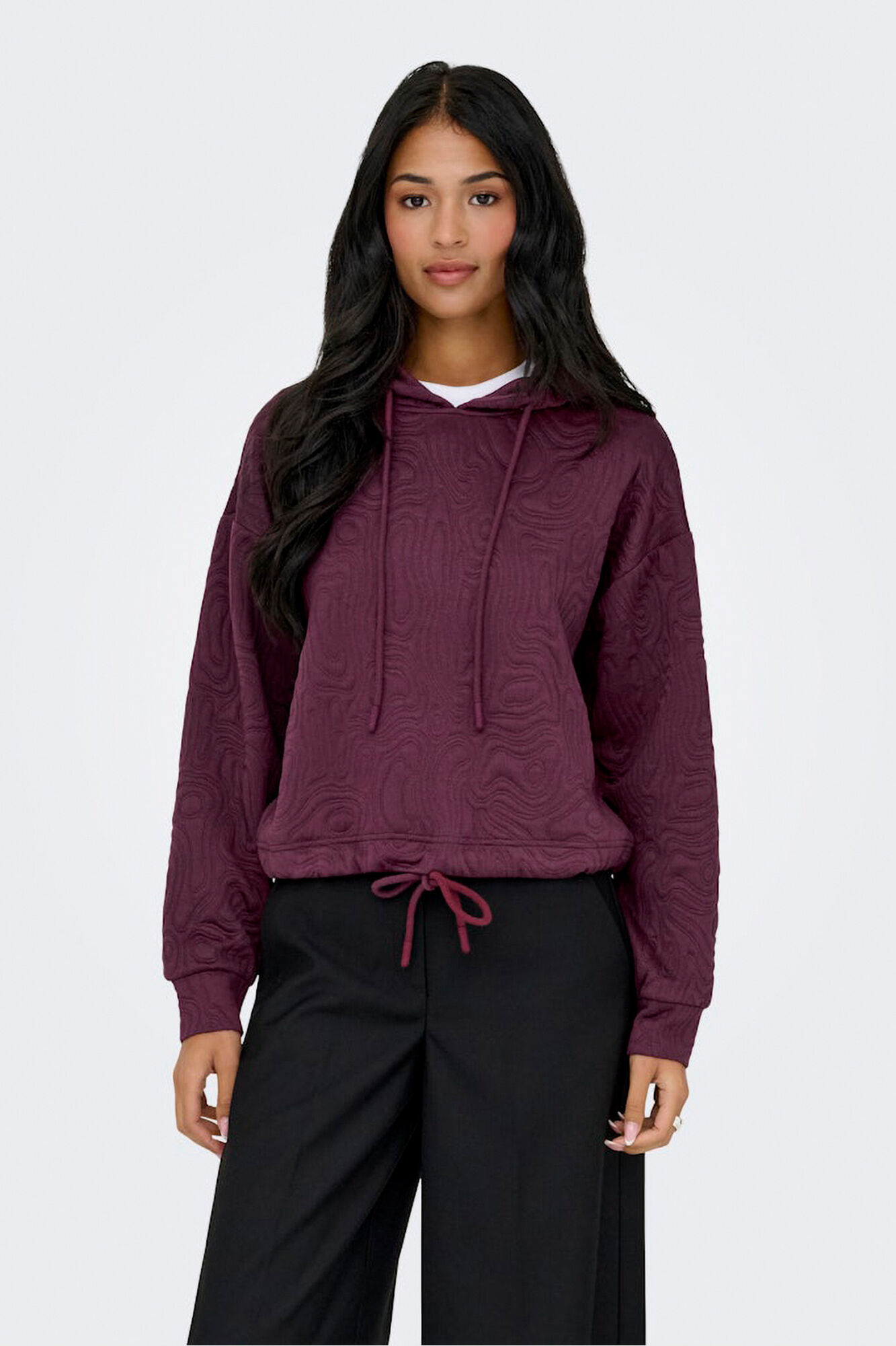 Only Sudadera corta textura