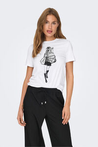 Only T-Shirt mit Frontzeichnung 