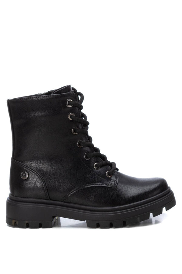 XTI Biker lace-up ankle boot black