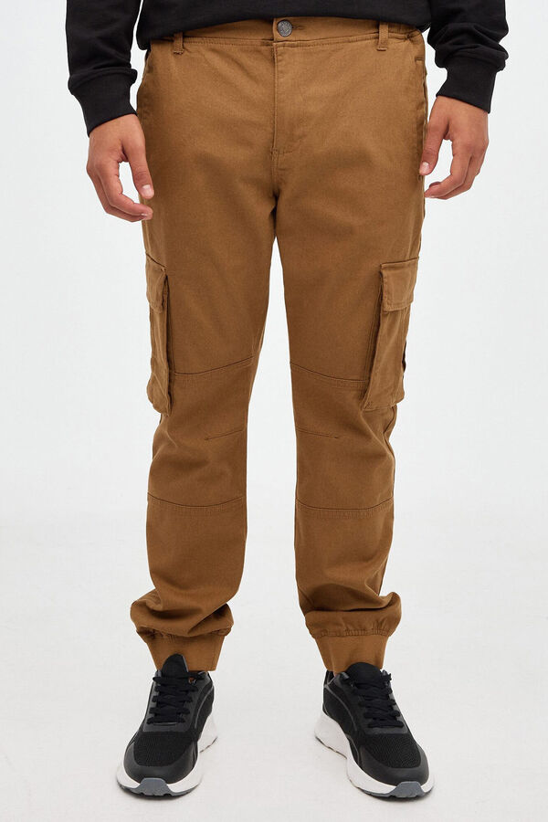 Springfield Pantalon Jogger marrón