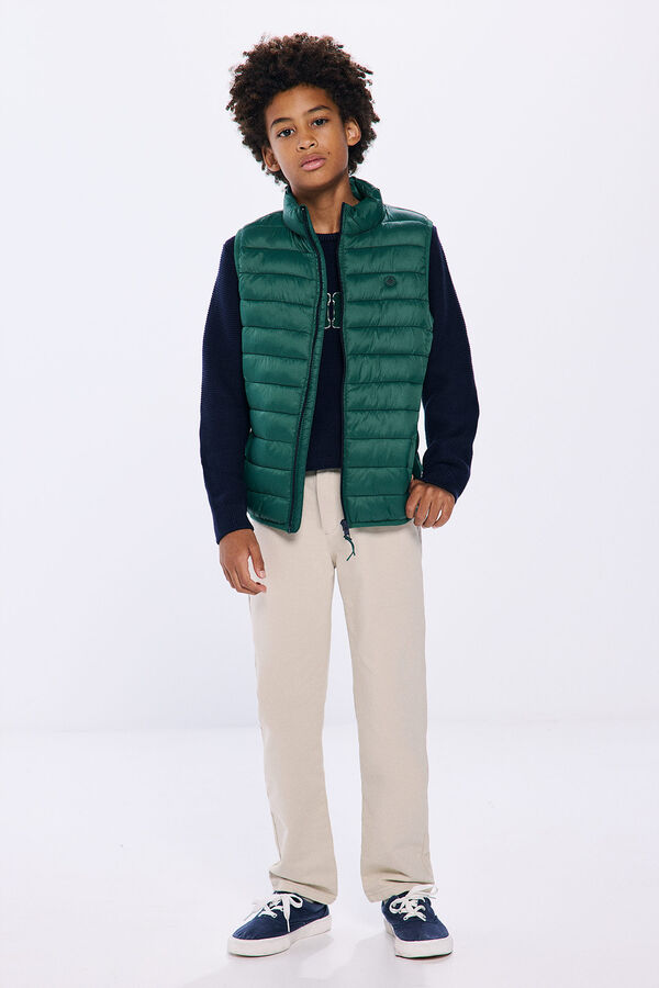 Springfield Boy's padded vest zelena