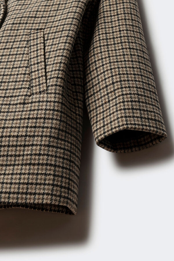 Springfield Kids Abrigo de cuadros niña nude