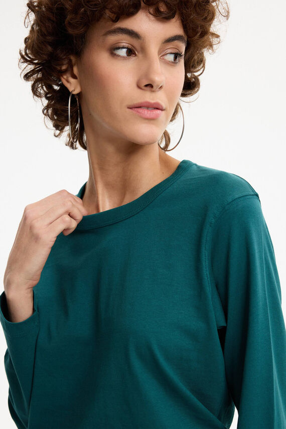 Camiseta manga larga cuello redondo