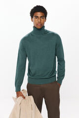 Springfield Basic high neck sweater green