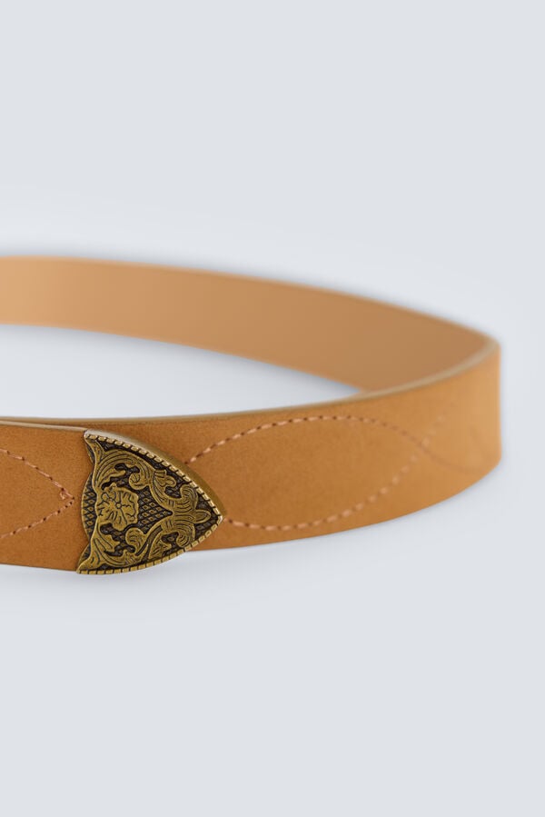 Springfield Kaubojski pro&scaron;iveni remen Boja kože