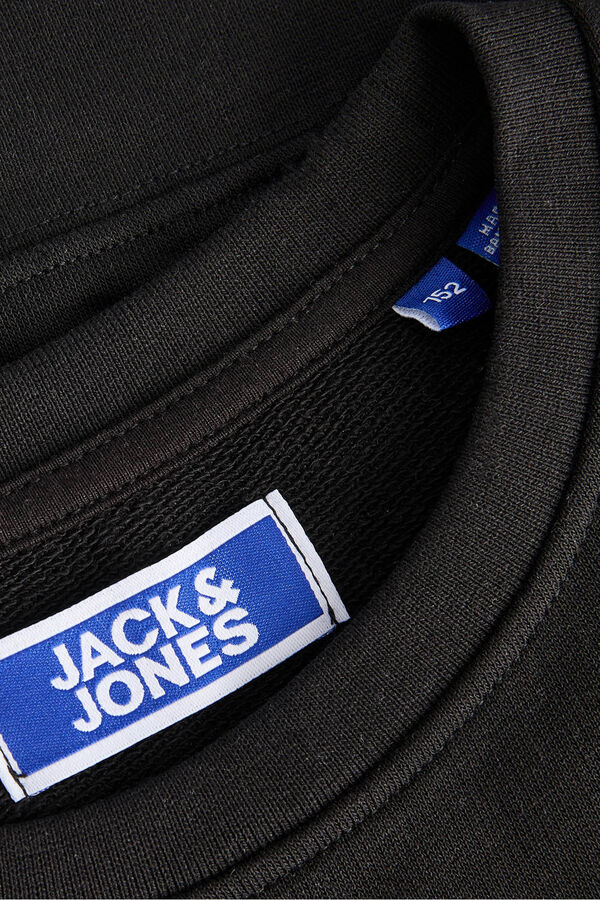 Jack & Jones Junior Sudadera logo cuadrado negro