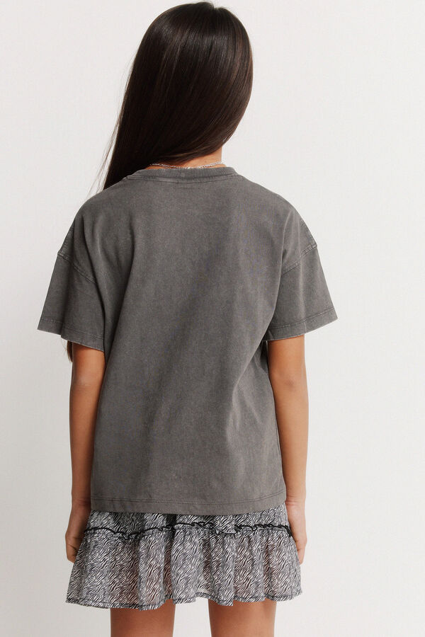 Springfield Kids Rocker girl's short-sleeved T-shirt grey