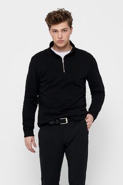 Only & Sons Sweatshirt Regular mit Rei&szlig;verschluss