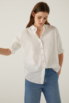 Springfield Chemisier popeline oversize blanc