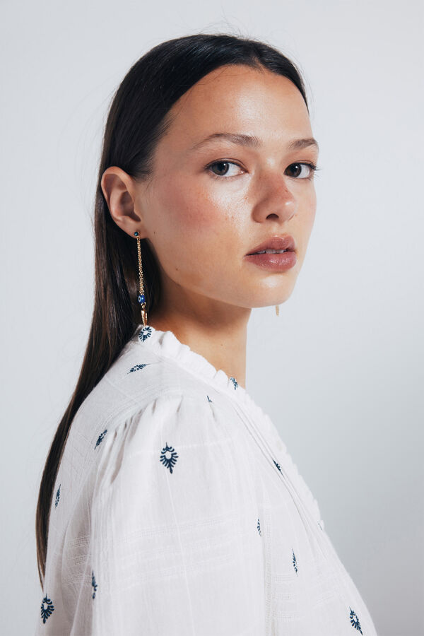 Springfield Pack of long boho earrings printed