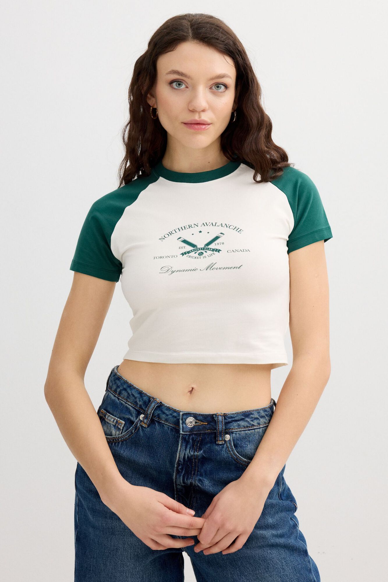 Inside T-shirt desportiva crop