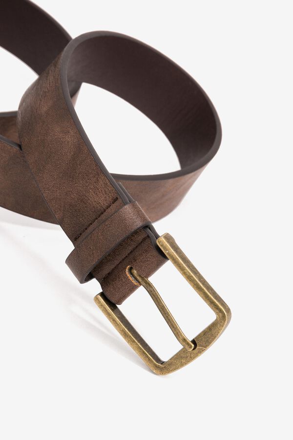 Tiffosi Leather-effect belt nude