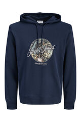 Jack & Jones Sudadera con capucha algod&oacute;n azul