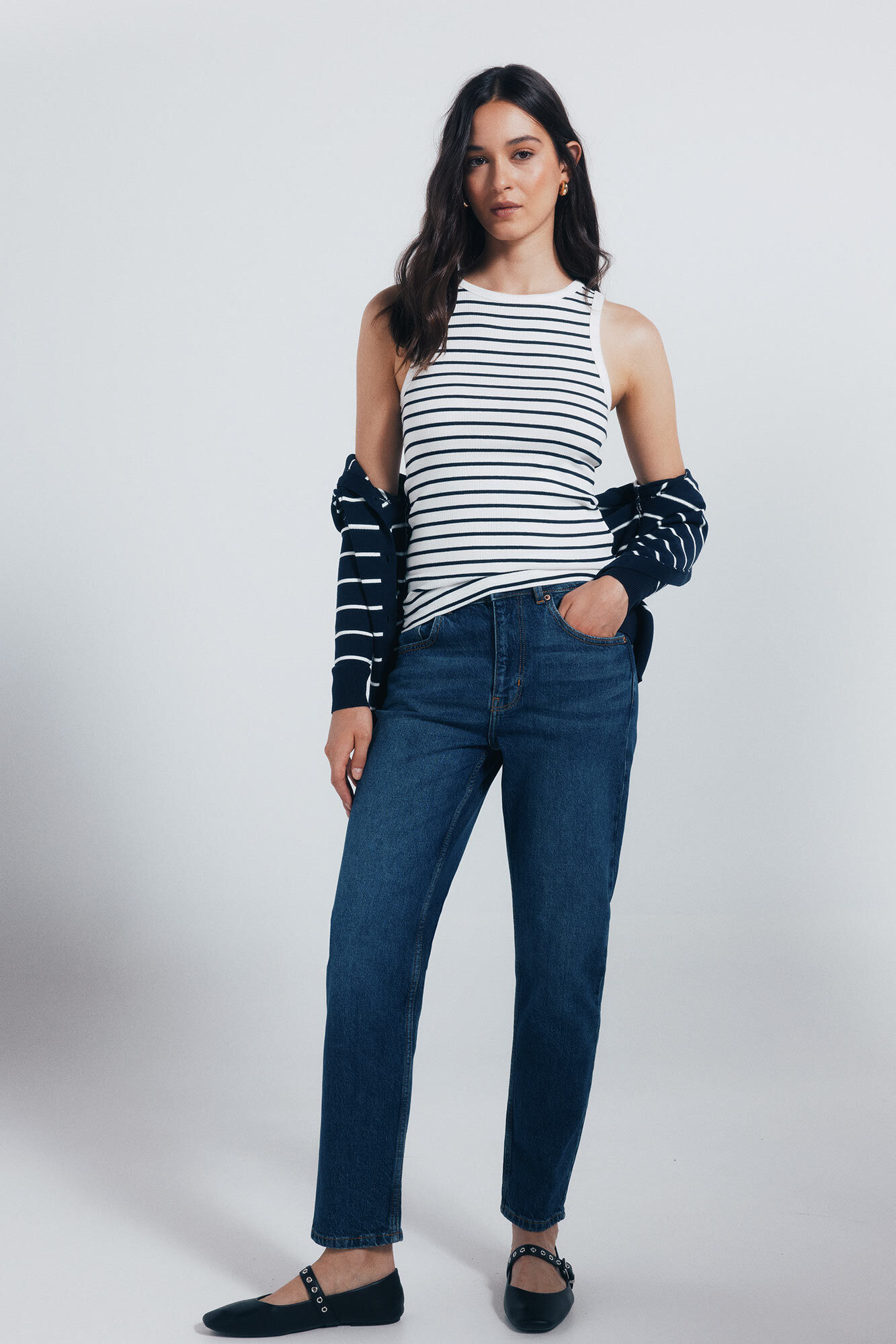 Springfield cal&ccedil;a jeans mam&atilde;e