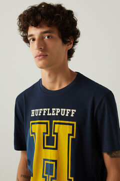 Springfield T-shirt varsity Huffelpuff. azul