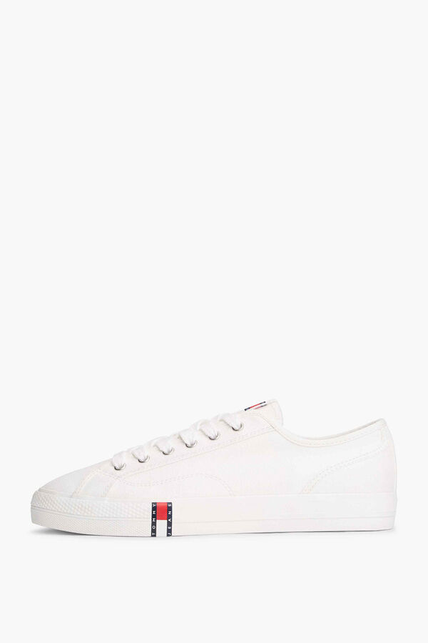 Tommy Jeans Zapatillas con bandera blanco