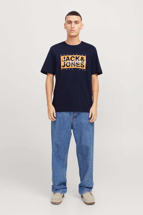 Jack & Jones Camiseta est&aacute;ndar fit azul