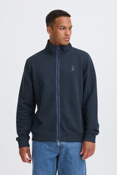Blend Sudadera de cuello alto con cremallera azul