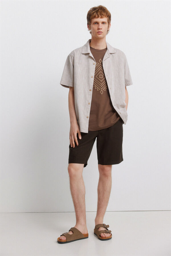 Springfield Bermude od pamuka comfort fit Print