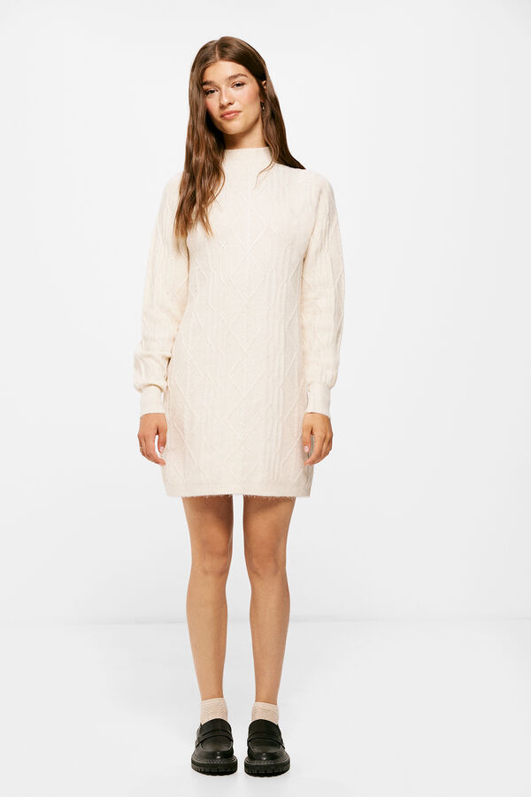 Springfield Cable knit dress grey