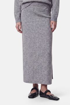 Pieces Knit long skirt