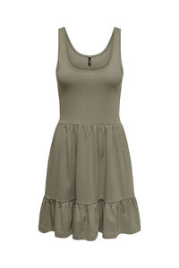 Only Vestido corto color liso
