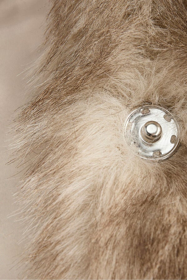 Jack & Jones Sobretudo de pele sint&eacute;tica cinzento