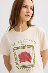 Inside Printed short sleeve T-shirt white