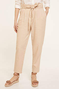 Springfield Linen Belted Trousers 36
