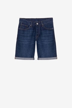 Springfield Regular fit denim shorts blue